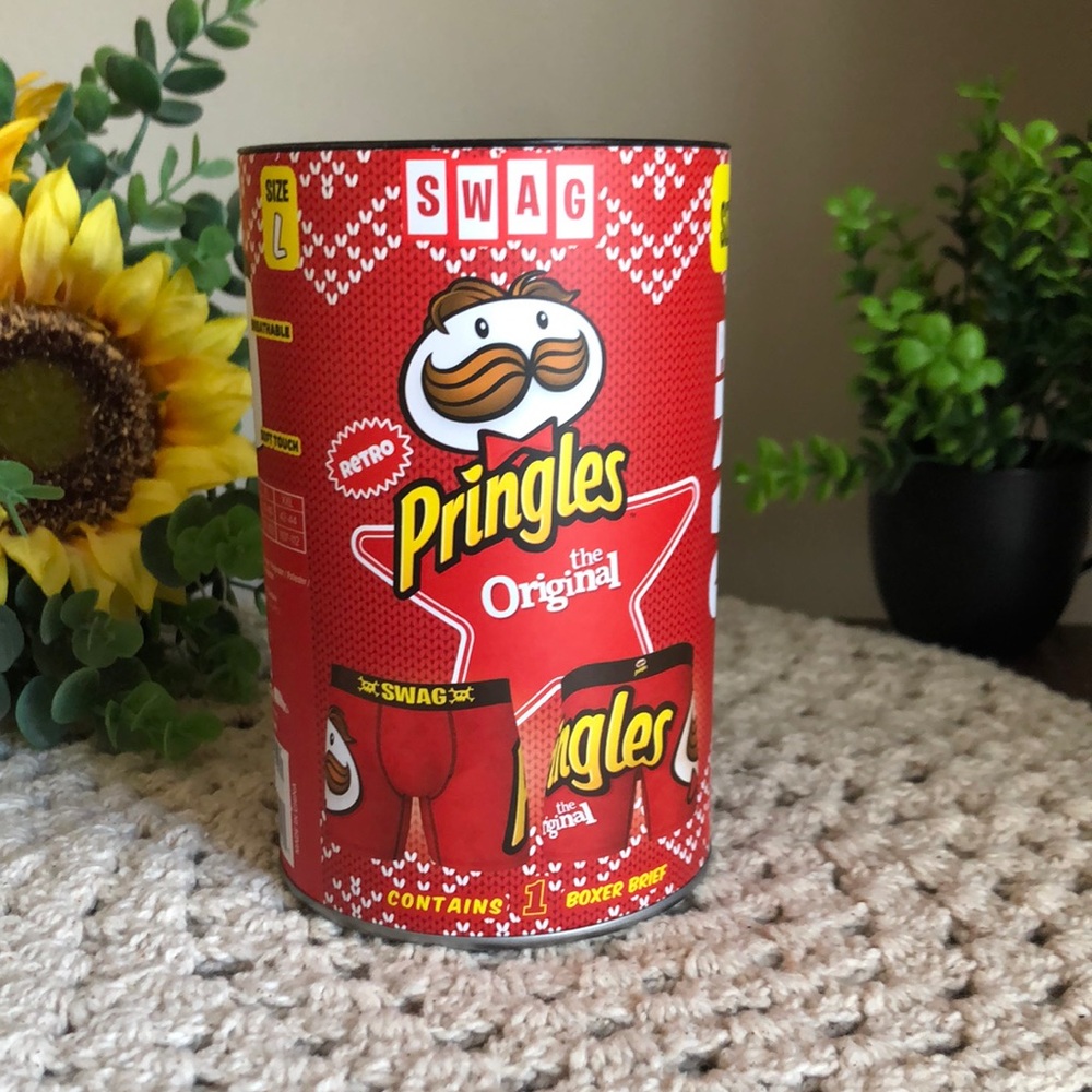 Pringles Red Novelty Men’s Boxer Briefs by SWAG